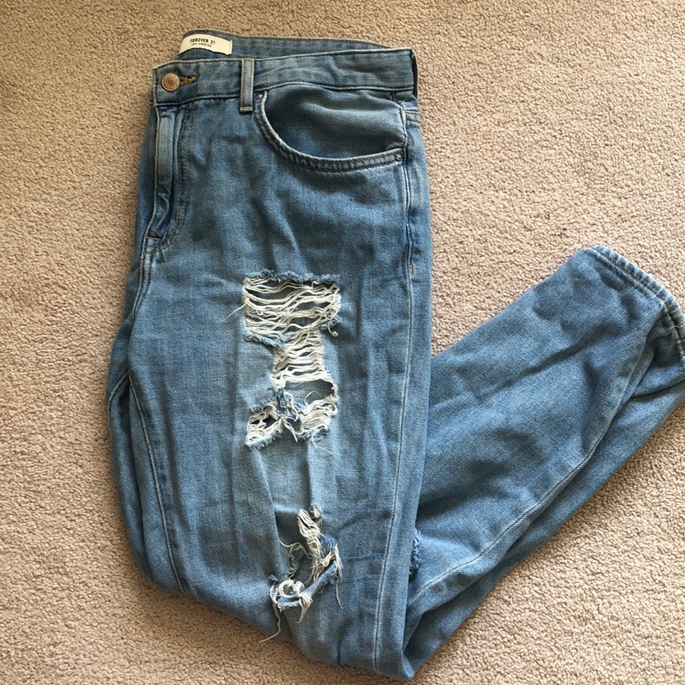 Forever 21 Ripped Jeans